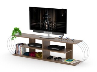 Walnut/Chrome