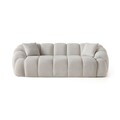 Canapea 3 locuri, Atelier del Sofa, 752EST1129, Lemn de carpen/PAL melaminat, Alb