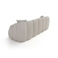 Canapea 3 locuri, Atelier del Sofa, 752EST1129, Lemn de carpen/PAL melaminat, Alb