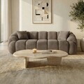 Canapea 3 locuri, Atelier del Sofa, 752EST1130, Lemn de carpen/PAL melaminat, Maro