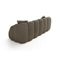 Canapea 3 locuri, Atelier del Sofa, 752EST1130, Lemn de carpen/PAL melaminat, Maro