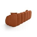 Canapea 3 locuri, Atelier del Sofa, 752EST1131, Lemn de carpen/PAL melaminat, Caramiziu