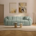 Canapea 3 locuri, Atelier del Sofa, 752EST1132, Lemn de carpen/PAL melaminat, Turcoaz