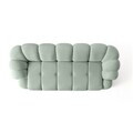 Canapea 3 locuri, Atelier del Sofa, 752EST1132, Lemn de carpen/PAL melaminat, Turcoaz