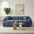 Canapea 3 locuri, Atelier del Sofa, 752EST1133, Lemn de carpen/PAL melaminat, Albastru navy