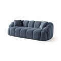 Canapea 3 locuri, Atelier del Sofa, 752EST1133, Lemn de carpen/PAL melaminat, Albastru navy
