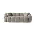 Canapea 3 locuri, Atelier del Sofa, 752EST1134, Lemn de carpen/PAL melaminat, Gri