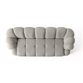 Canapea 3 locuri, Atelier del Sofa, 752EST1134, Lemn de carpen/PAL melaminat, Gri