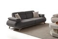 Canapea 3 locuri, Atelier del Sofa, 752EST1136, Lemn de carpen/PAL melaminat, Antracit