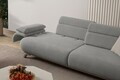 Canapea 3 locuri, Atelier del Sofa, 752EST1137, Lemn de carpen/PAL melaminat, Gri