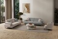 Canapea 3 locuri, Atelier del Sofa, 752EST1137, Lemn de carpen/PAL melaminat, Gri