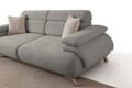 Canapea 3 locuri, Atelier del Sofa, 752EST1137, Lemn de carpen/PAL melaminat, Gri