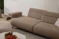 Canapea 3 locuri, Atelier del Sofa, 752EST1139, Lemn de carpen/PAL melaminat, Latte