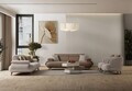 Canapea 3 locuri, Atelier del Sofa, 752EST1139, Lemn de carpen/PAL melaminat, Latte