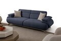 Canapea 3 locuri, Atelier del Sofa, 752EST1141, Lemn de carpen/PAL melaminat, Albastru navy