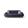 Canapea 3 locuri, Atelier del Sofa, 752EST1141, Lemn de carpen/PAL melaminat, Albastru navy