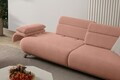 Canapea 3 locuri, Atelier del Sofa, 752EST1142, Lemn de carpen/PAL melaminat, Roz pudra
