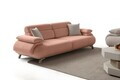 Canapea 3 locuri, Atelier del Sofa, 752EST1142, Lemn de carpen/PAL melaminat, Roz pudra