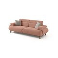 Canapea 3 locuri, Atelier del Sofa, 752EST1142, Lemn de carpen/PAL melaminat, Roz pudra