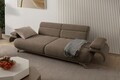 Canapea 3 locuri, Atelier del Sofa, 752EST1143, Lemn de carpen/PAL melaminat, Pământ