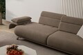 Canapea 3 locuri, Atelier del Sofa, 752EST1143, Lemn de carpen/PAL melaminat, Pământ