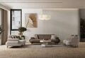 Canapea 3 locuri, Atelier del Sofa, 752EST1143, Lemn de carpen/PAL melaminat, Pământ