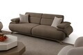 Canapea 3 locuri, Atelier del Sofa, 752EST1143, Lemn de carpen/PAL melaminat, Pământ