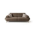 Canapea 3 locuri, Atelier del Sofa, 752EST1143, Lemn de carpen/PAL melaminat, Pământ