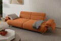 Canapea 3 locuri, Atelier del Sofa, 752EST1144, Lemn de carpen/PAL melaminat, Caramiziu