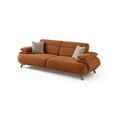 Canapea 3 locuri, Atelier del Sofa, 752EST1144, Lemn de carpen/PAL melaminat, Caramiziu