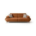 Canapea 3 locuri, Atelier del Sofa, 752EST1144, Lemn de carpen/PAL melaminat, Caramiziu
