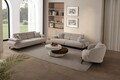 Canapea 3 locuri, Atelier del Sofa, 752EST1145, Lemn de carpen/PAL melaminat, Bej