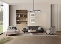 Canapea 3 locuri, Atelier del Sofa, 752EST1146, Lemn de carpen/PAL melaminat, Antracit