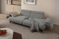 Canapea 3 locuri, Atelier del Sofa, 752EST1147, Lemn de carpen/PAL melaminat, Gri
