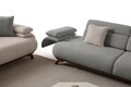 Canapea 3 locuri, Atelier del Sofa, 752EST1147, Lemn de carpen/PAL melaminat, Gri