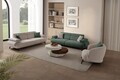 Canapea 3 locuri, Atelier del Sofa, 752EST1148, Lemn de carpen/PAL melaminat, Verde