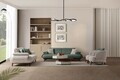 Canapea 3 locuri, Atelier del Sofa, 752EST1148, Lemn de carpen/PAL melaminat, Verde