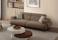 Canapea 3 locuri, Atelier del Sofa, 752EST1149, Lemn de carpen/PAL melaminat, Latte