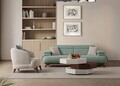 Canapea 3 locuri, Atelier del Sofa, 752EST1150, Lemn de carpen/PAL melaminat, Verde