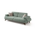 Canapea 3 locuri, Atelier del Sofa, 752EST1150, Lemn de carpen/PAL melaminat, Verde