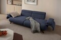 Canapea 3 locuri, Atelier del Sofa, 752EST1151, Lemn de carpen/PAL melaminat, Albastru navy