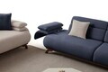 Canapea 3 locuri, Atelier del Sofa, 752EST1151, Lemn de carpen/PAL melaminat, Albastru navy