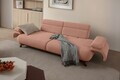 Canapea 3 locuri, Atelier del Sofa, 752EST1152, Lemn de carpen/PAL melaminat, Roz pudra