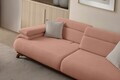 Canapea 3 locuri, Atelier del Sofa, 752EST1152, Lemn de carpen/PAL melaminat, Roz pudra