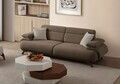 Canapea 3 locuri, Atelier del Sofa, 752EST1153, Lemn de carpen/PAL melaminat, Pământ