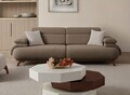 Canapea 3 locuri, Atelier del Sofa, 752EST1153, Lemn de carpen/PAL melaminat, Pământ