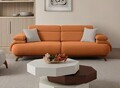 Canapea 3 locuri, Atelier del Sofa, 752EST1154, Lemn de carpen/PAL melaminat, Caramiziu