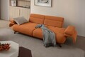 Canapea 3 locuri, Atelier del Sofa, 752EST1154, Lemn de carpen/PAL melaminat, Caramiziu