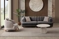 Canapea 3 locuri, Atelier del Sofa, 752EST1155, Lemn de carpen/PAL melaminat, Antracit