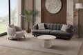 Canapea 3 locuri, Atelier del Sofa, 752EST1155, Lemn de carpen/PAL melaminat, Antracit